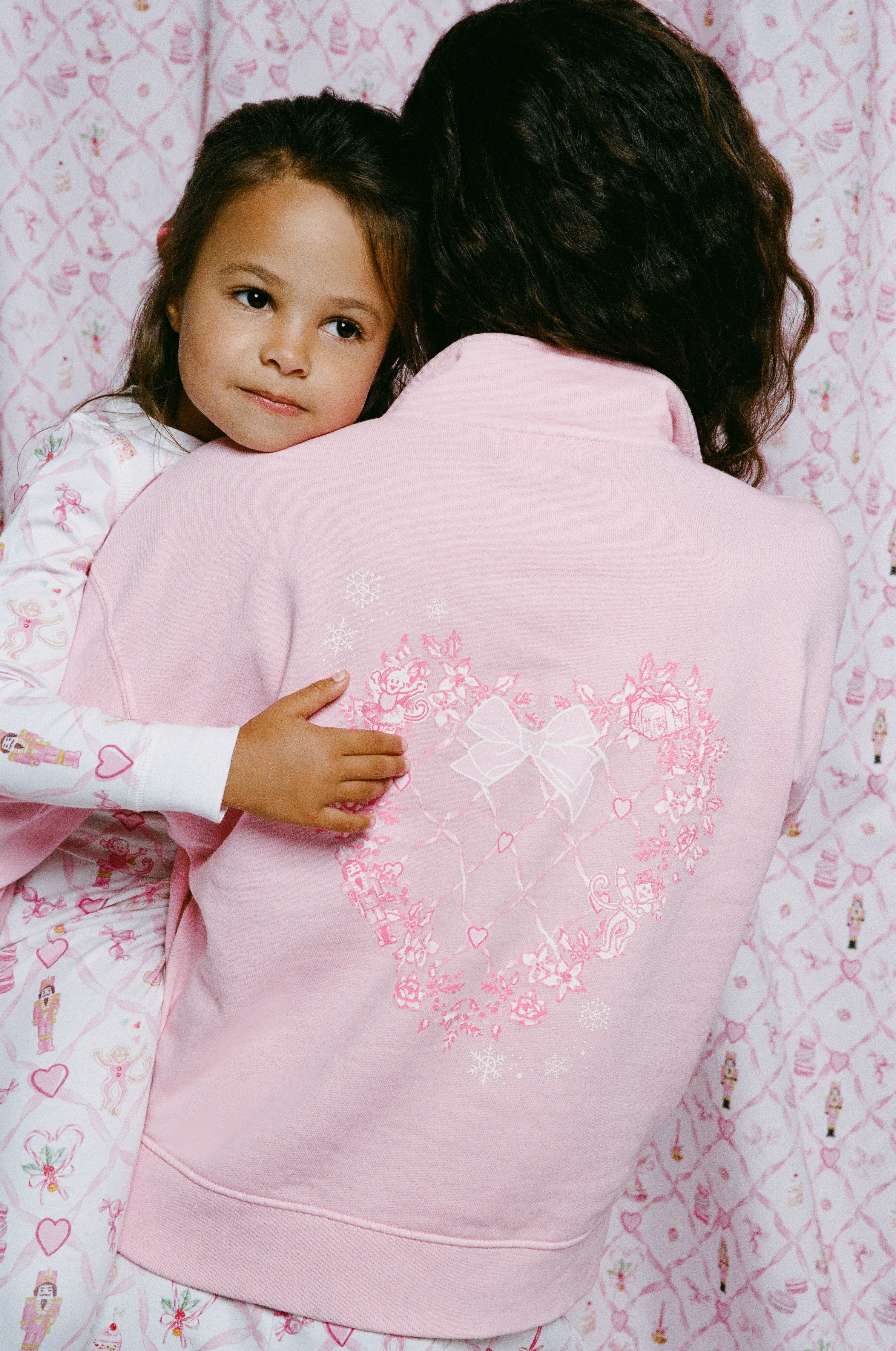 Sugarplum Lattice Half Zip Sweatshirt