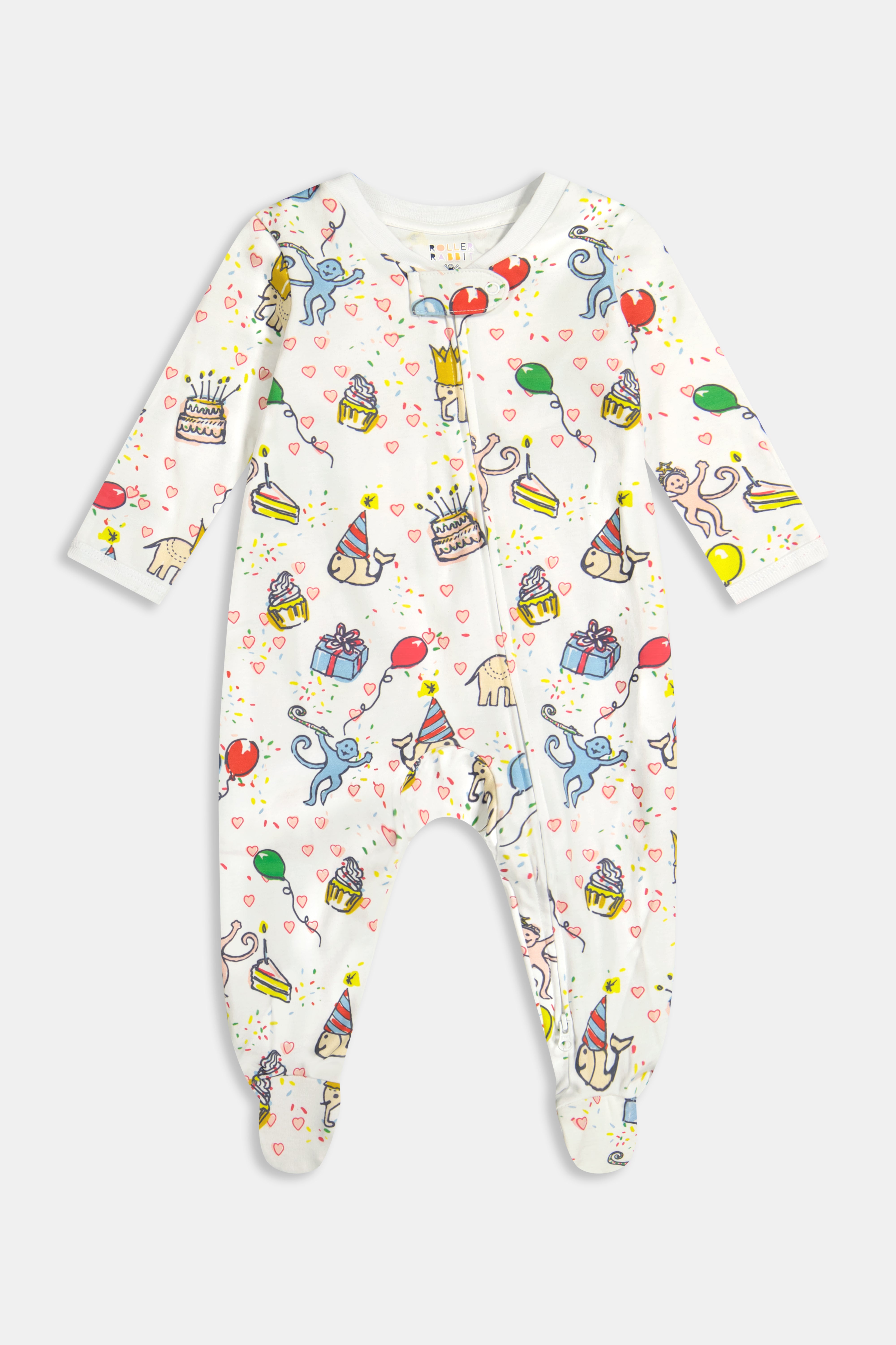 Infant Birthday Bonanza Zipper Footie