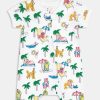 Infant Poolside Pups Short Sleeve Zipper Onesie
