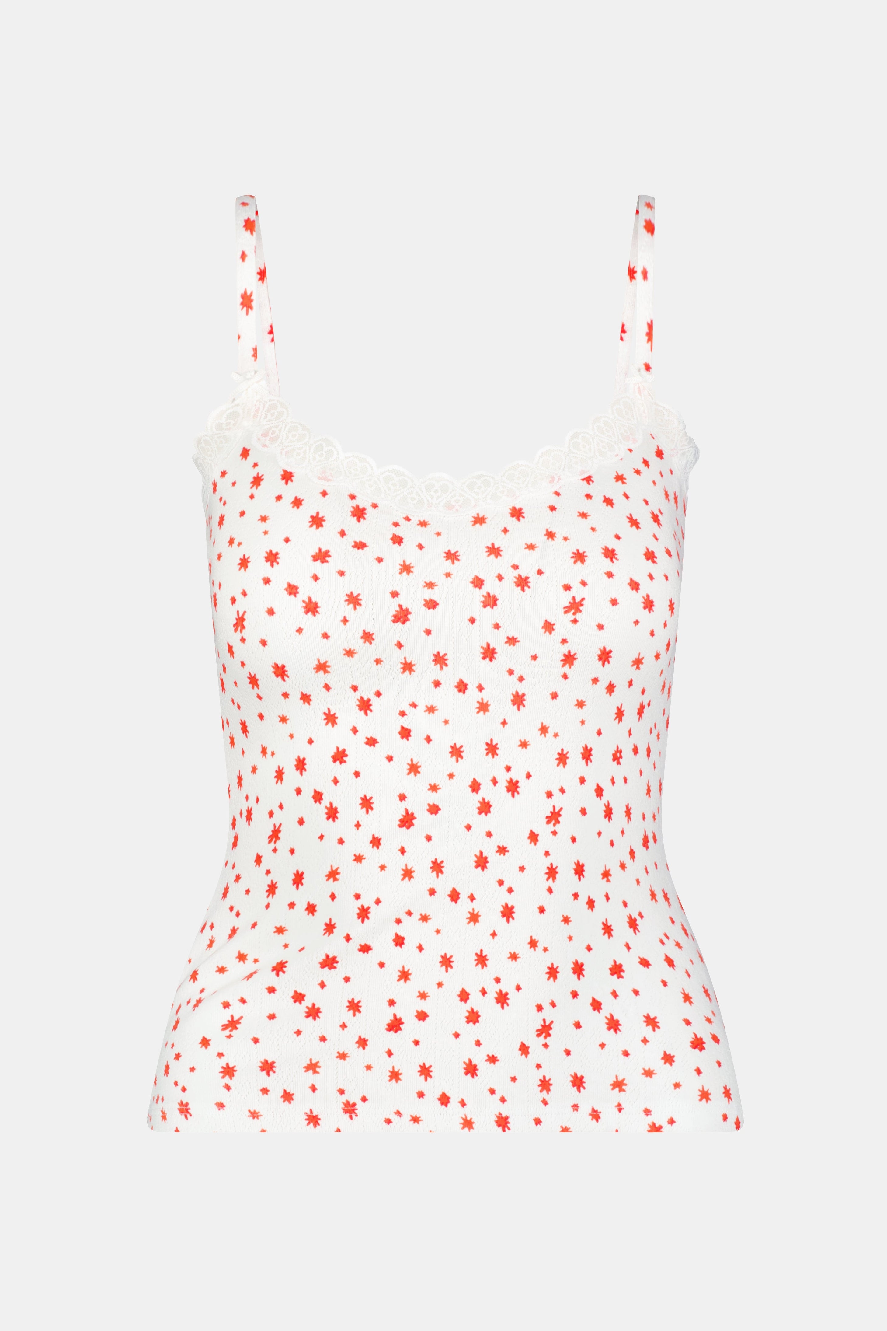 Étoiles Pointelle Carmine Cami