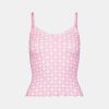 Gingham Hearts Mulberry Cami