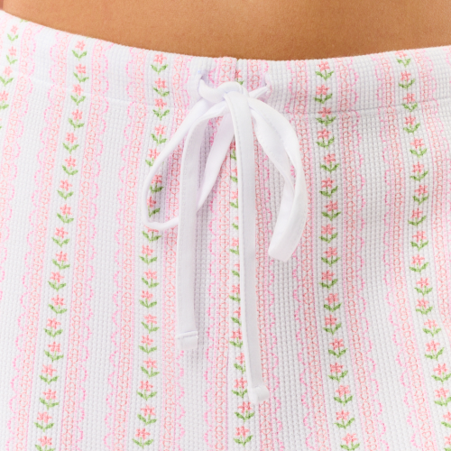 Daisy Heart Stripe Julienne Pant