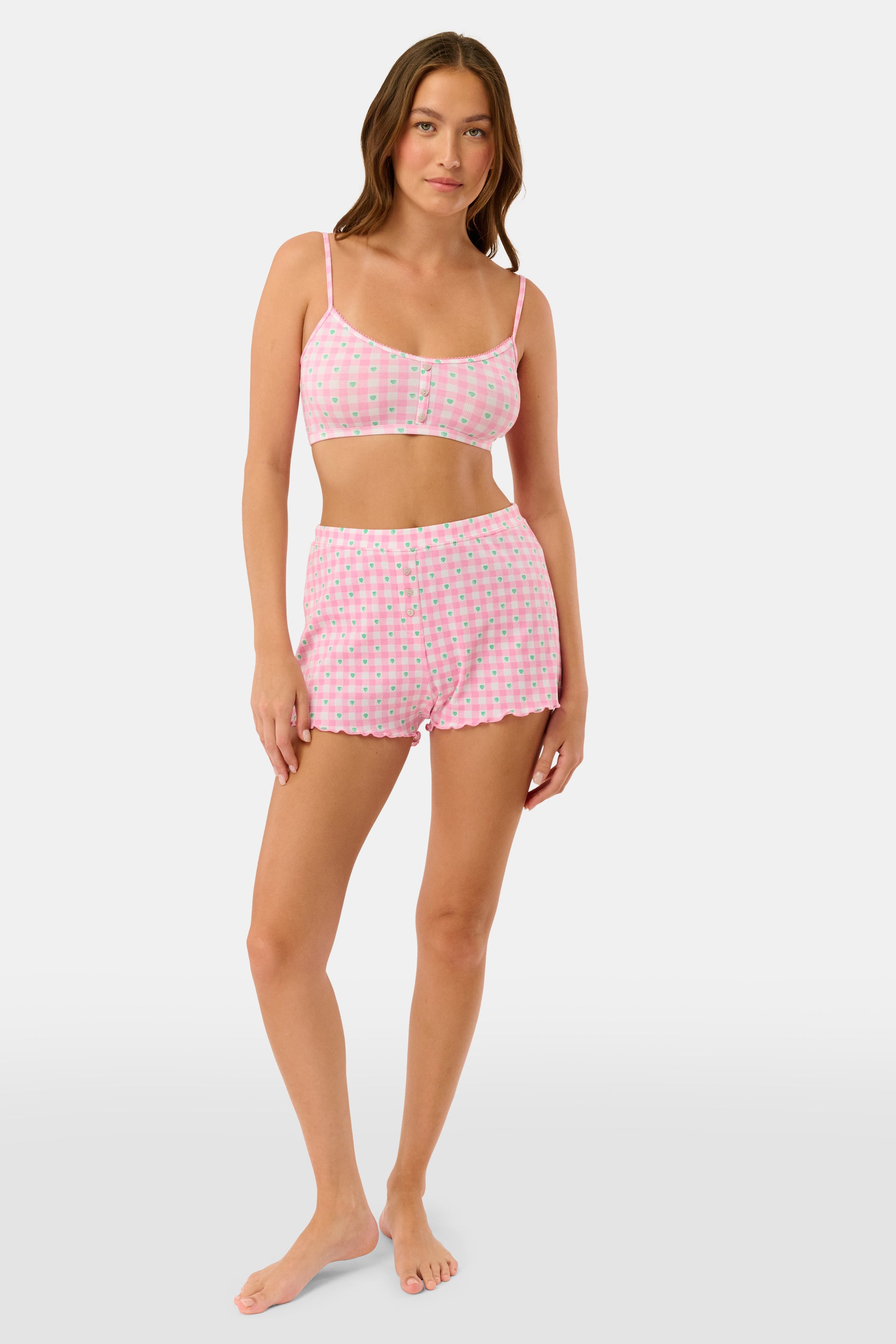 Gingham Hearts Chrystie Bralette