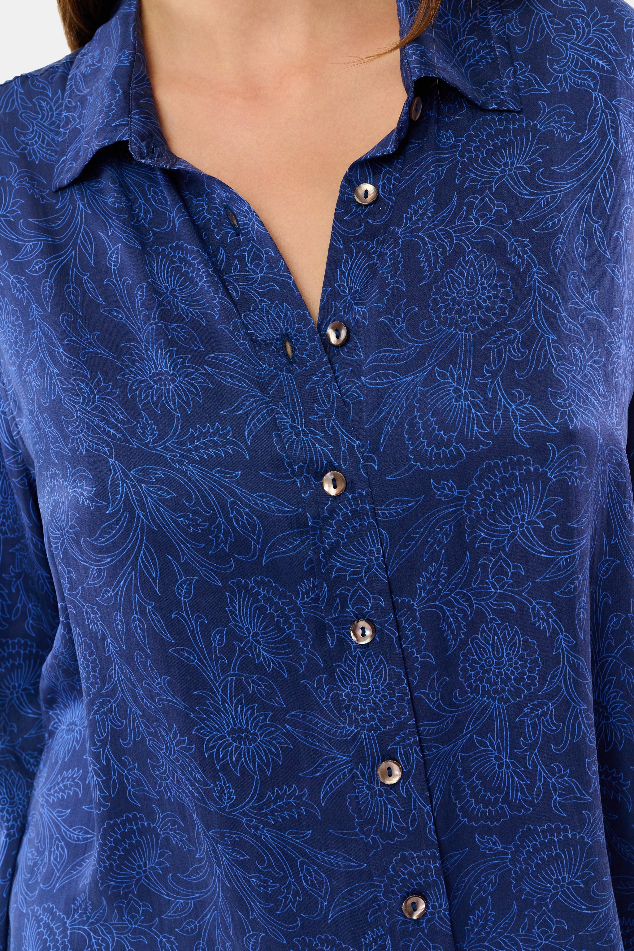Morris Floral Boyfriend Shirt