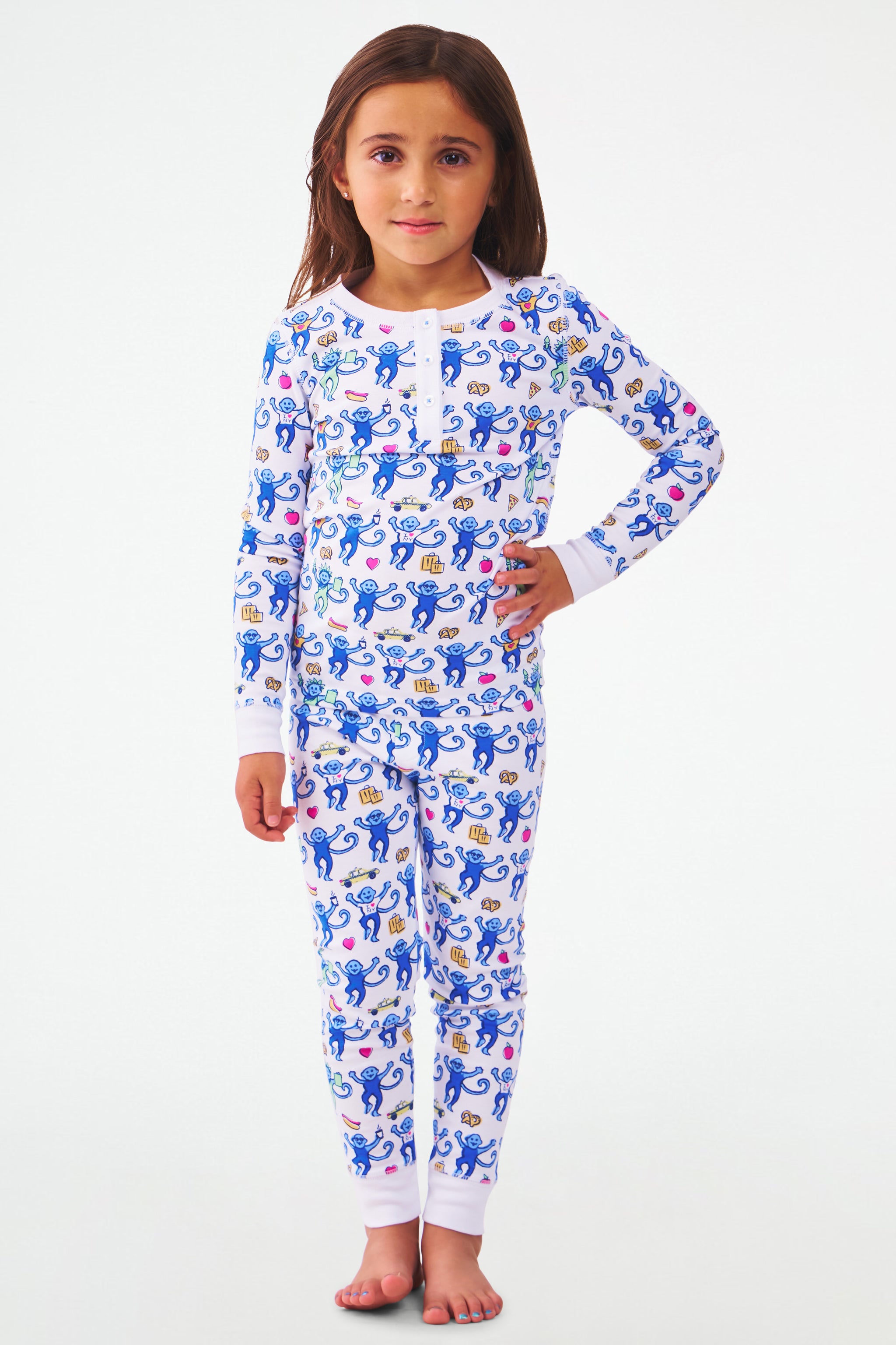 Kids NY Monkey Pajamas