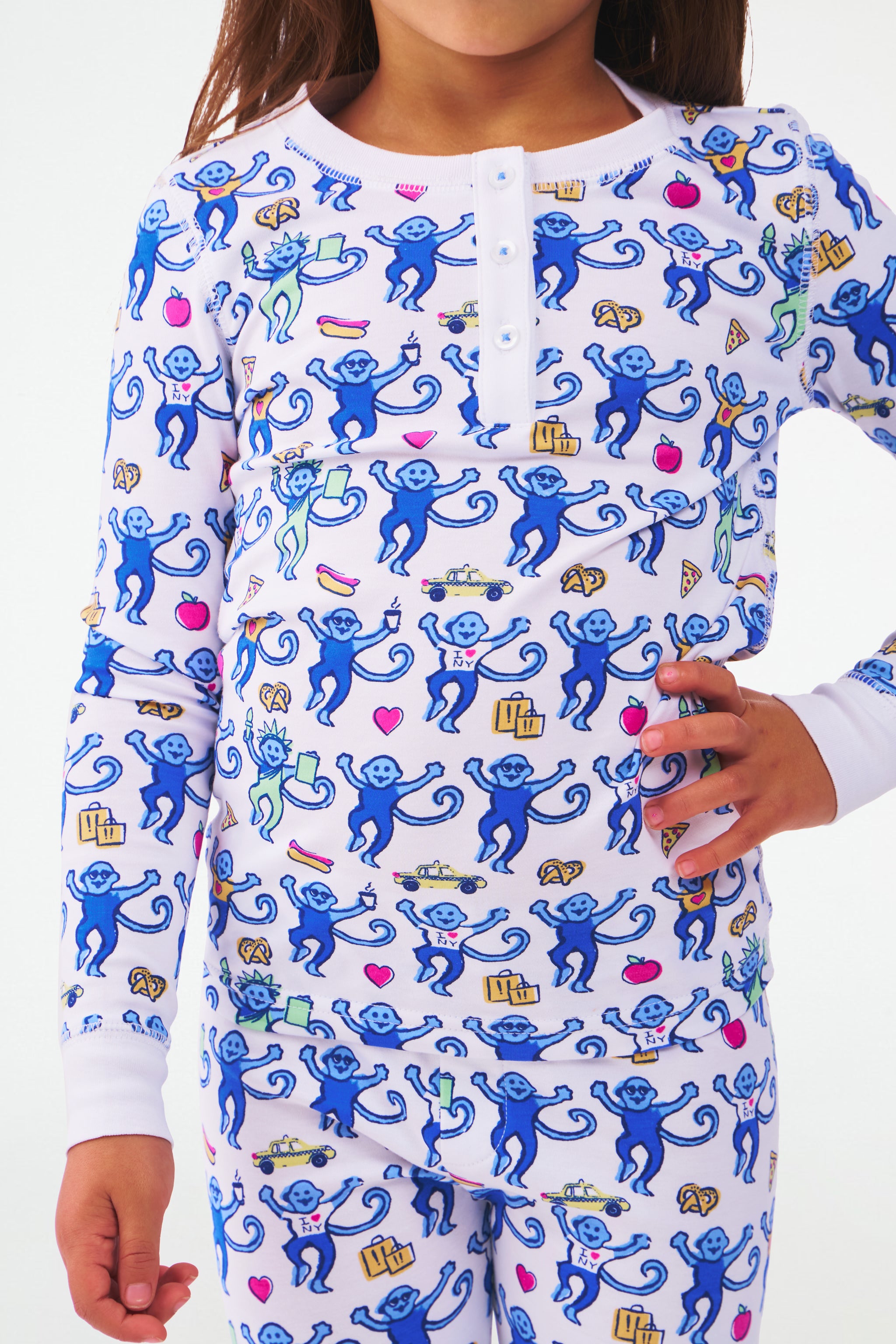 Kids NY Monkey Pajamas