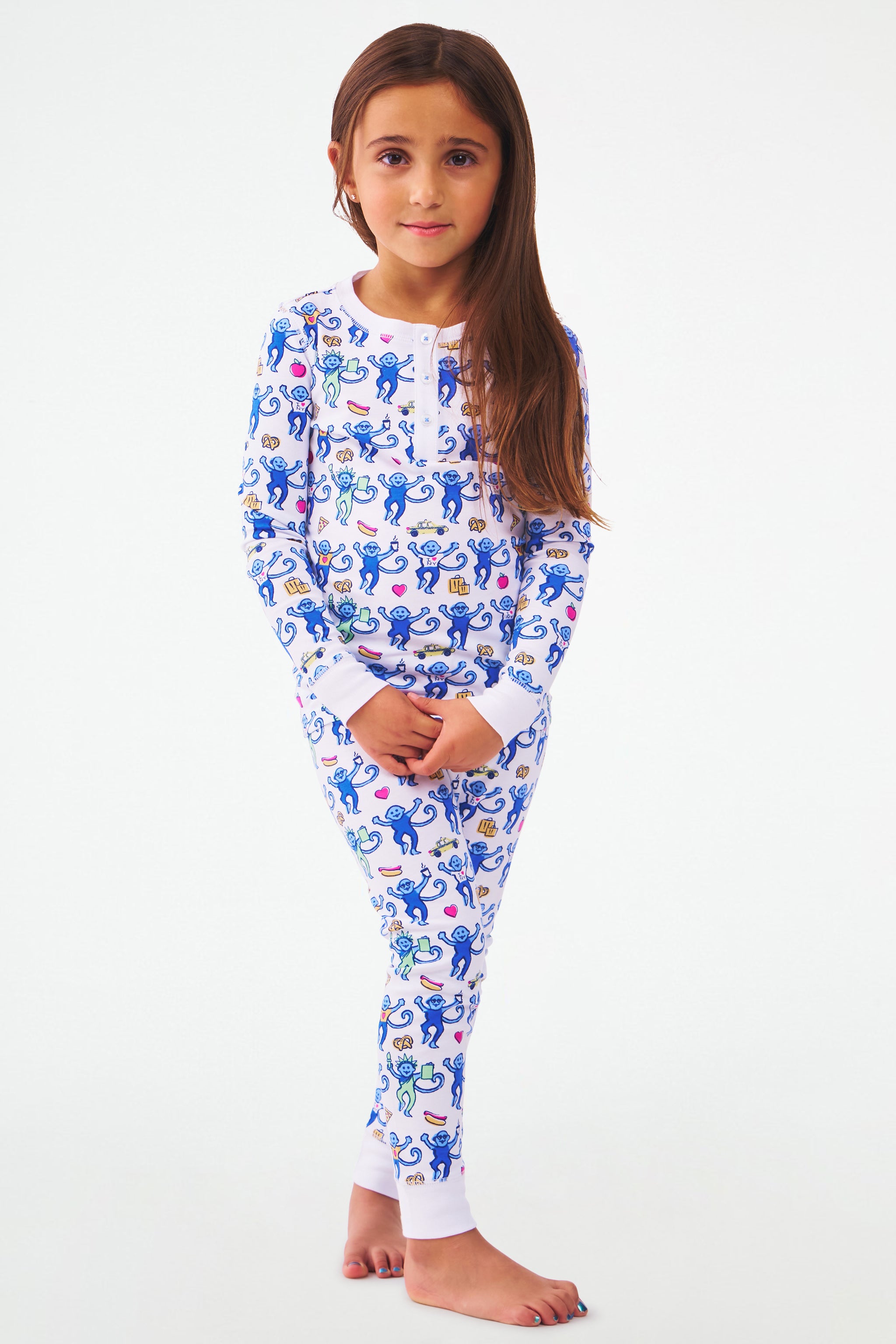 Kids NY Monkey Pajamas