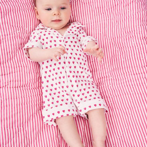 Infant Hearts Polo Onesie