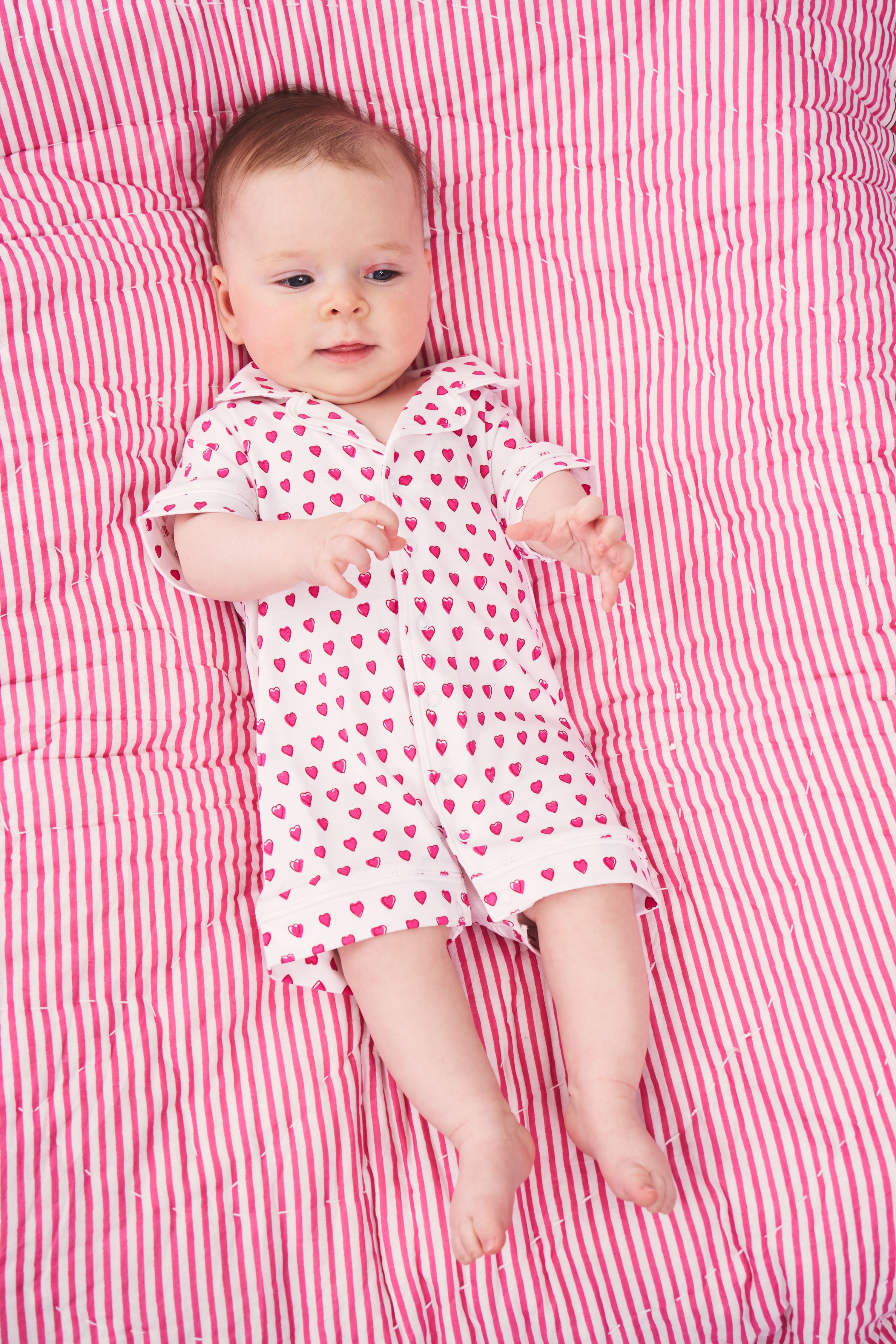 Infant Hearts Polo Onesie