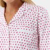 Hearts Long Sleeve Polo Pajamas