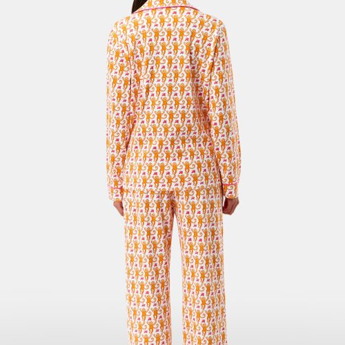 Monkey Long Sleeve Polo Pajamas