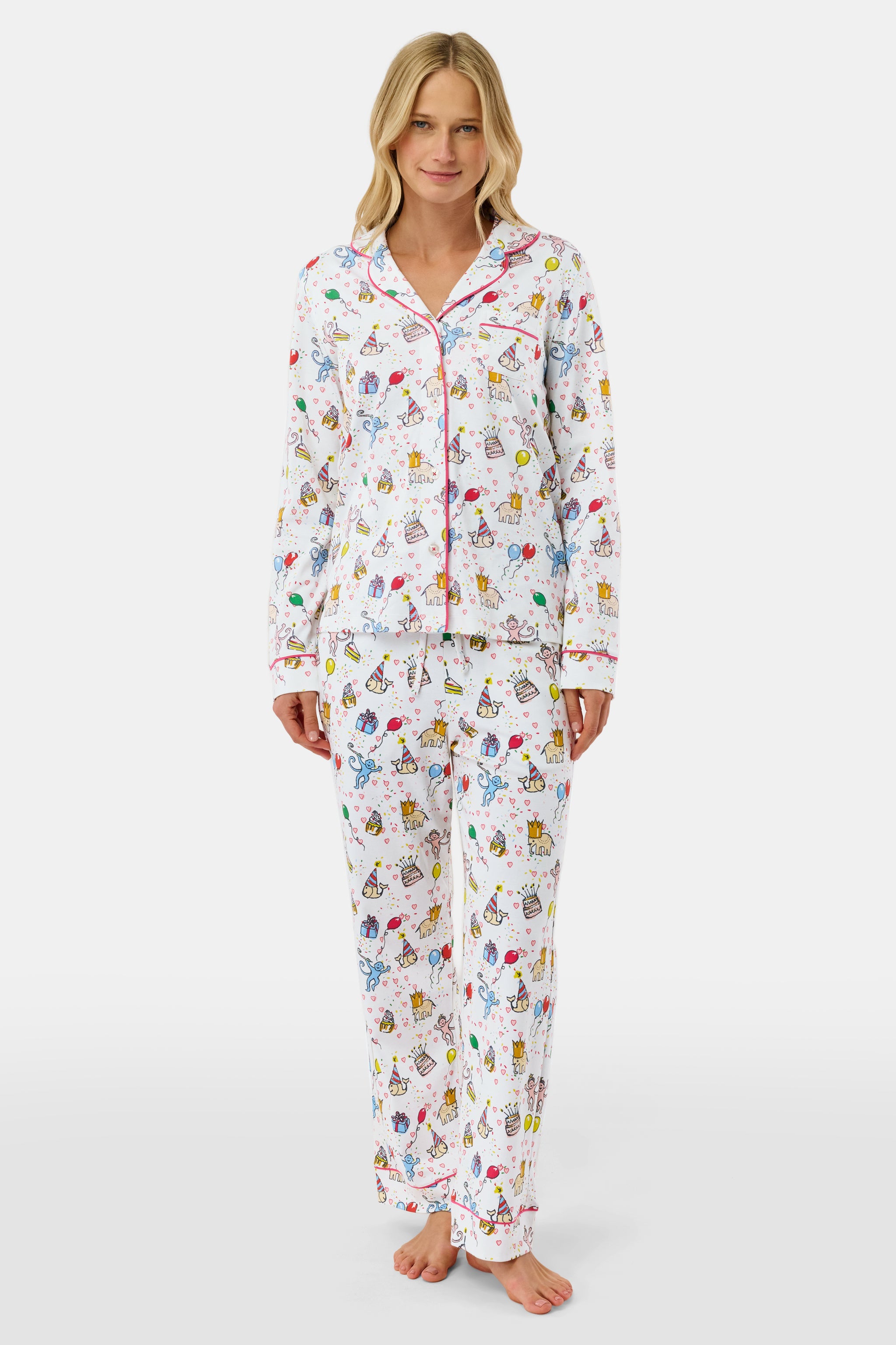 Birthday Bonanza Long Sleeve Polo Pajamas