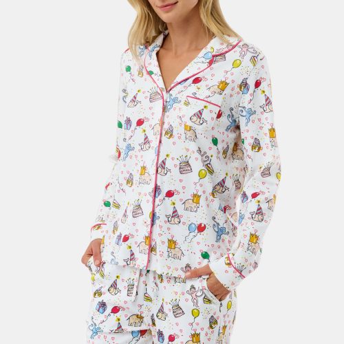 Birthday Bonanza Long Sleeve Polo Pajamas
