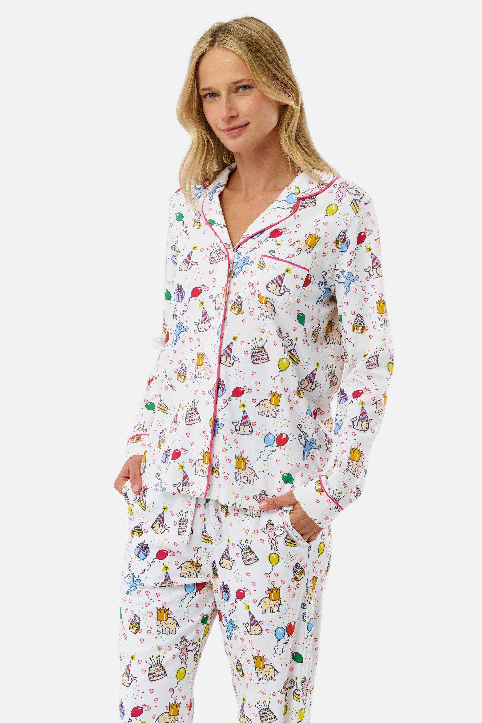 Birthday Bonanza Long Sleeve Polo Pajamas