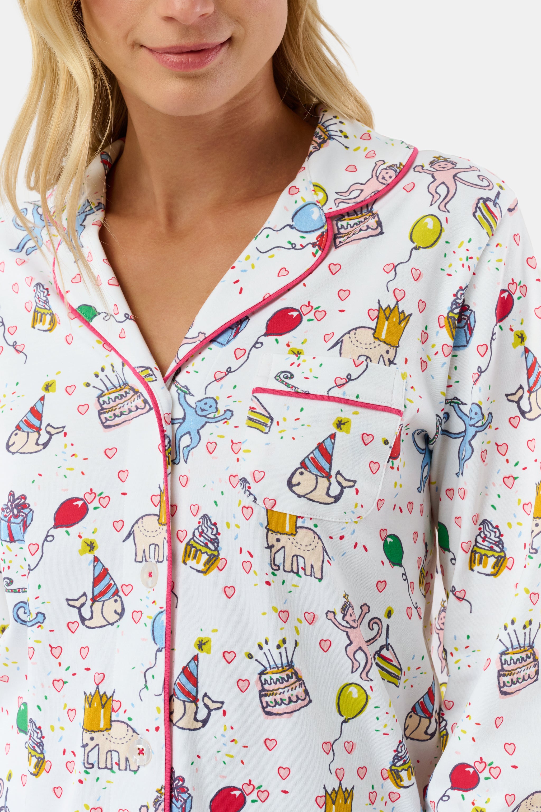 Birthday Bonanza Long Sleeve Polo Pajamas