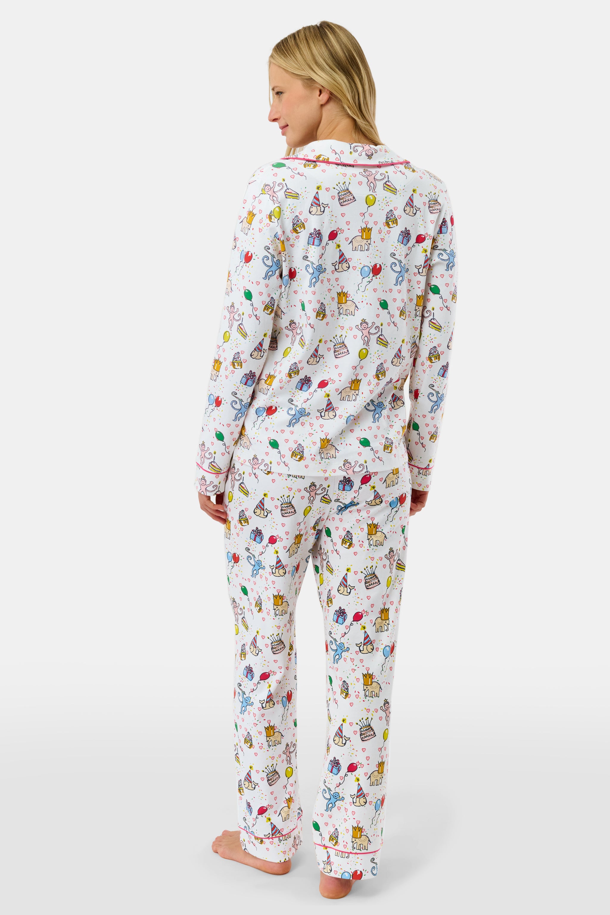 Birthday Bonanza Long Sleeve Polo Pajamas