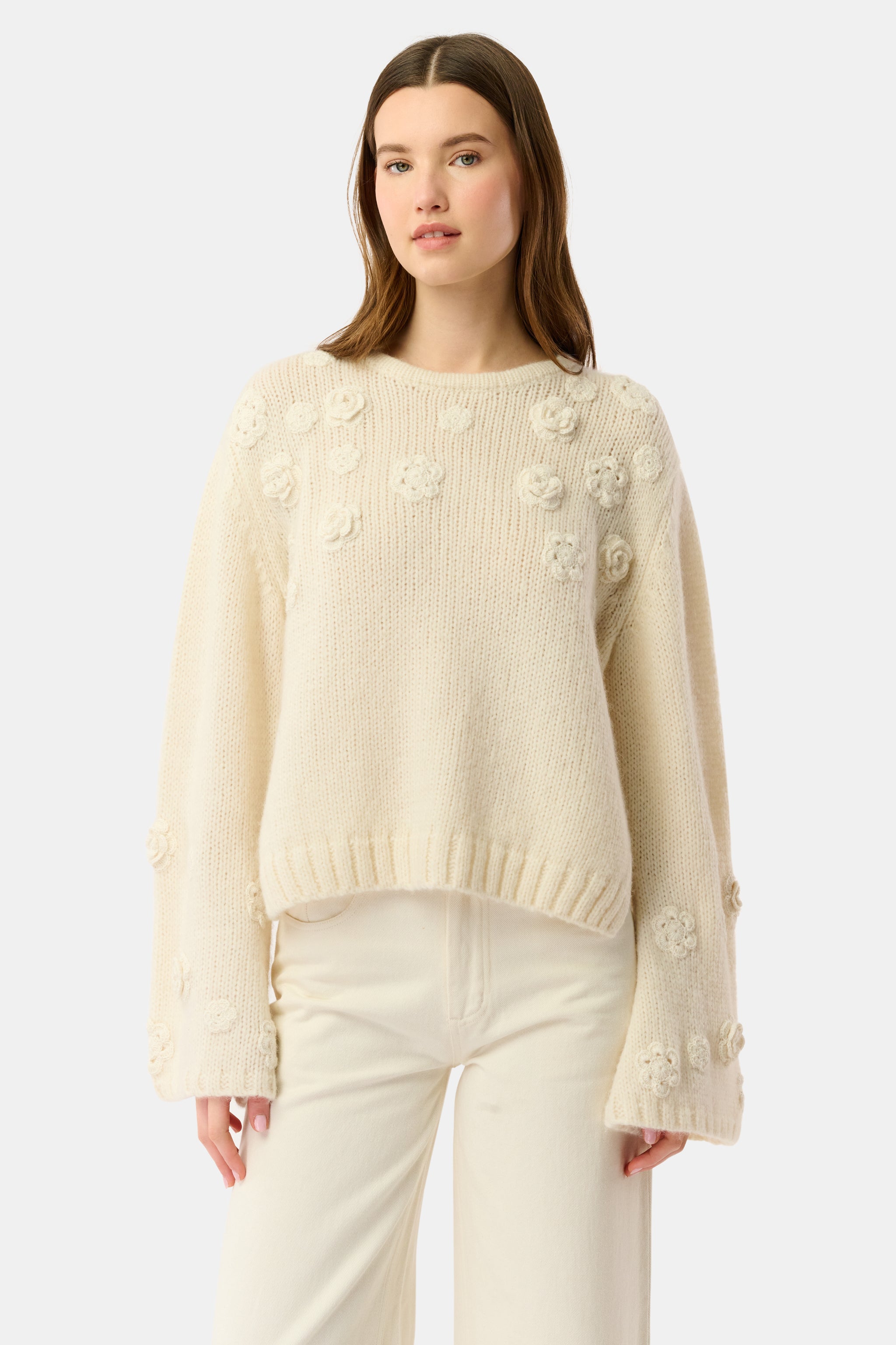 Crochet Floral Quinn Sweater