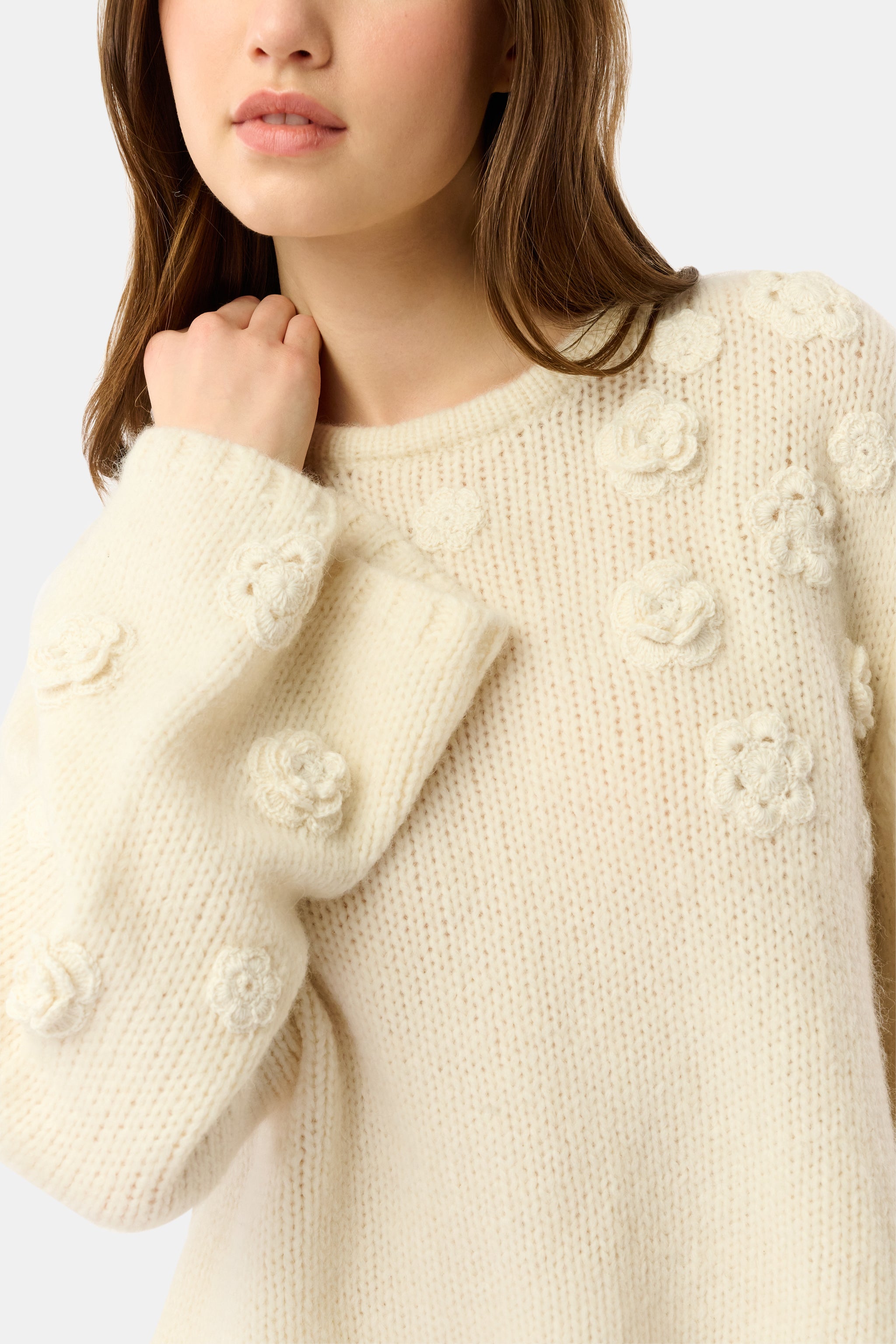 Crochet Floral Quinn Sweater