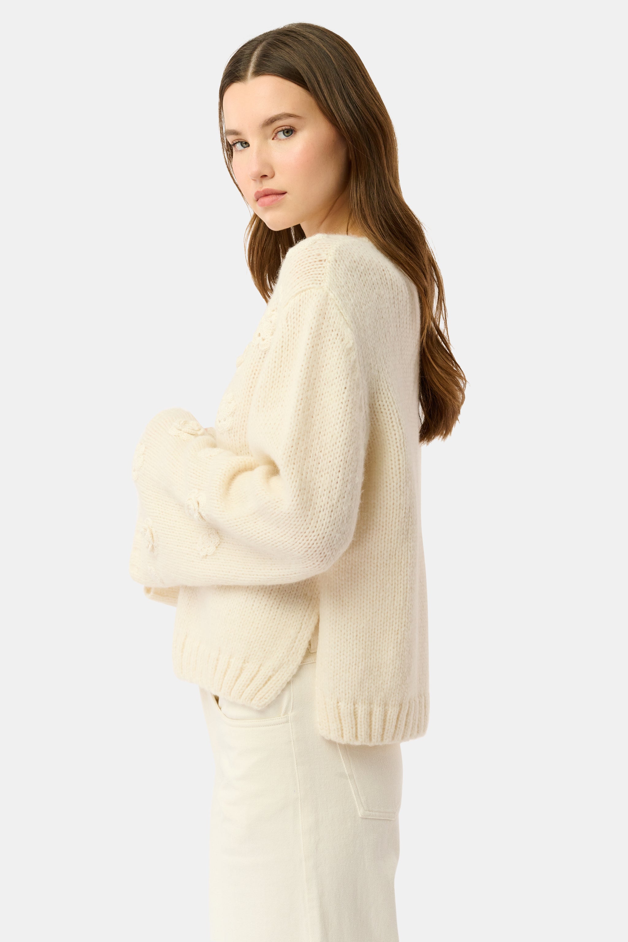 Crochet Floral Quinn Sweater