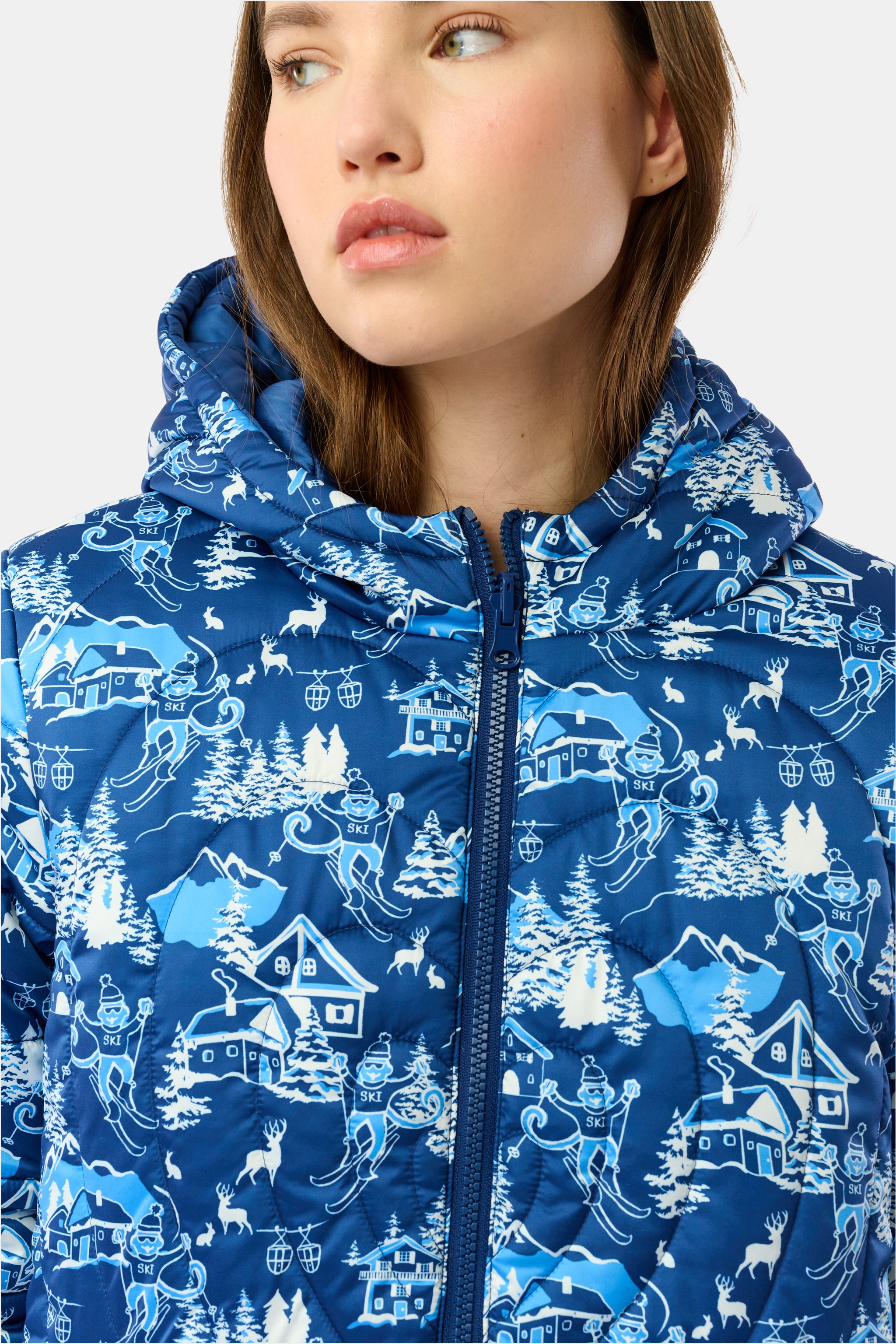 Ski Toile Reversible Puffer Jacket