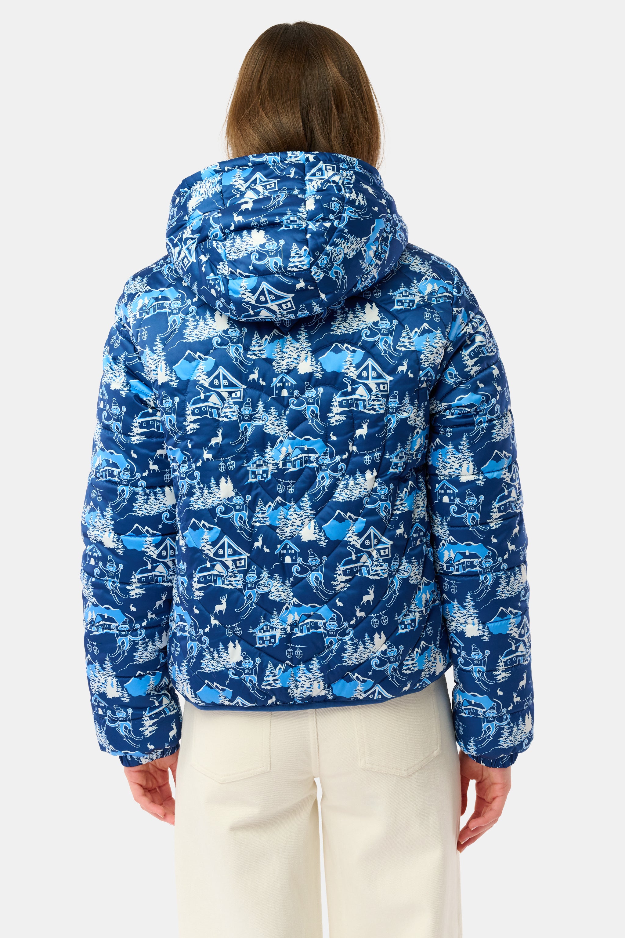 Ski Toile Reversible Puffer Jacket