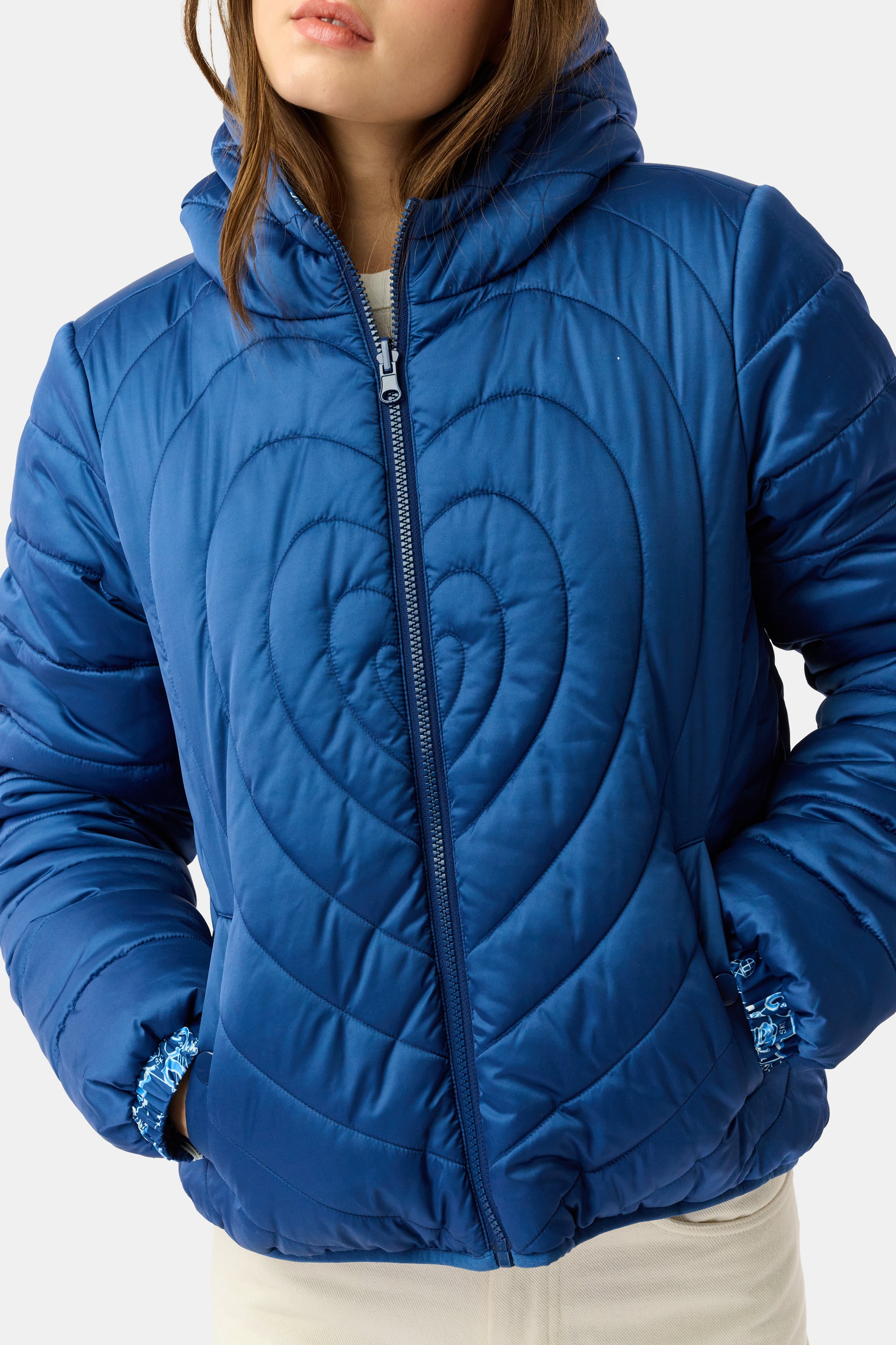 Ski Toile Reversible Puffer Jacket