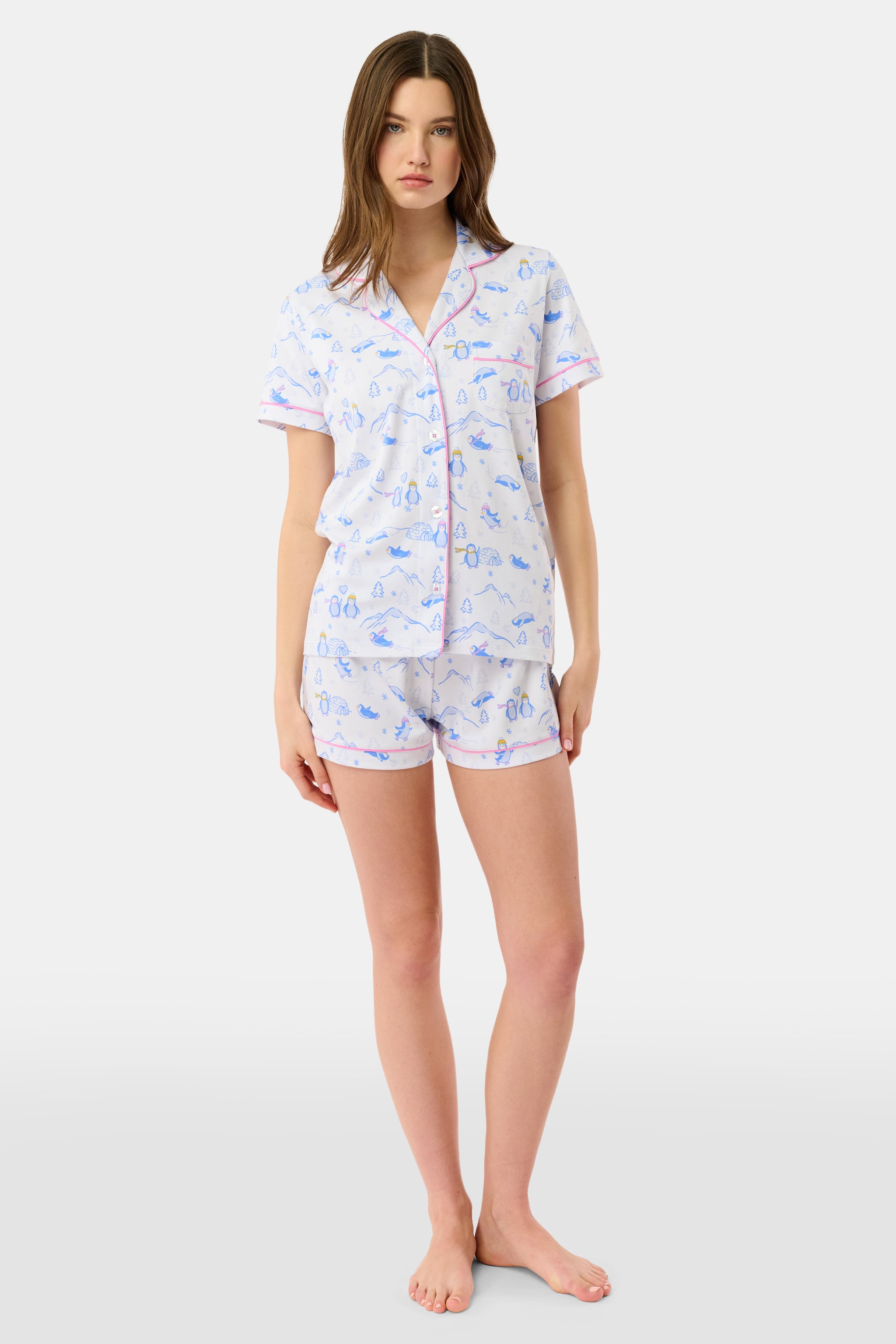 Penguin Party Polo Pajamas
