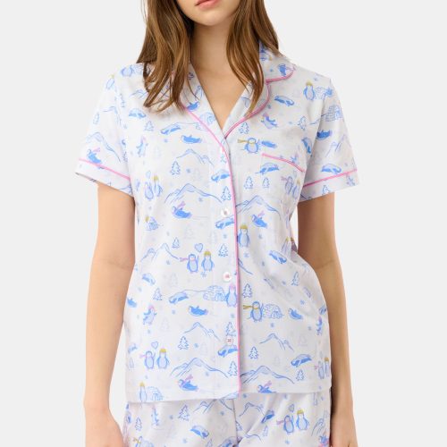 Penguin Party Polo Pajamas