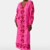 Cross Stitch Vine Shiv Caftan