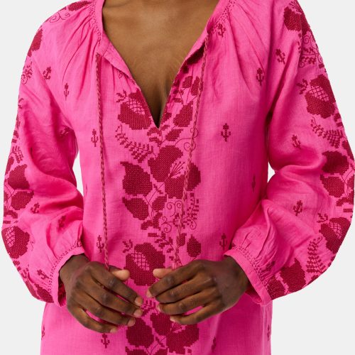 Cross Stitch Vine Shiv Caftan