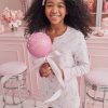 Candy Heart Stripe Hunter Pajamas