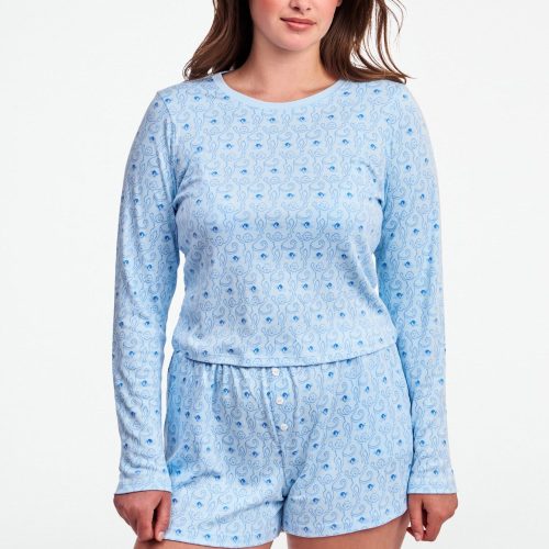 Monkey Rosebud Long Sleeve Baby Tee