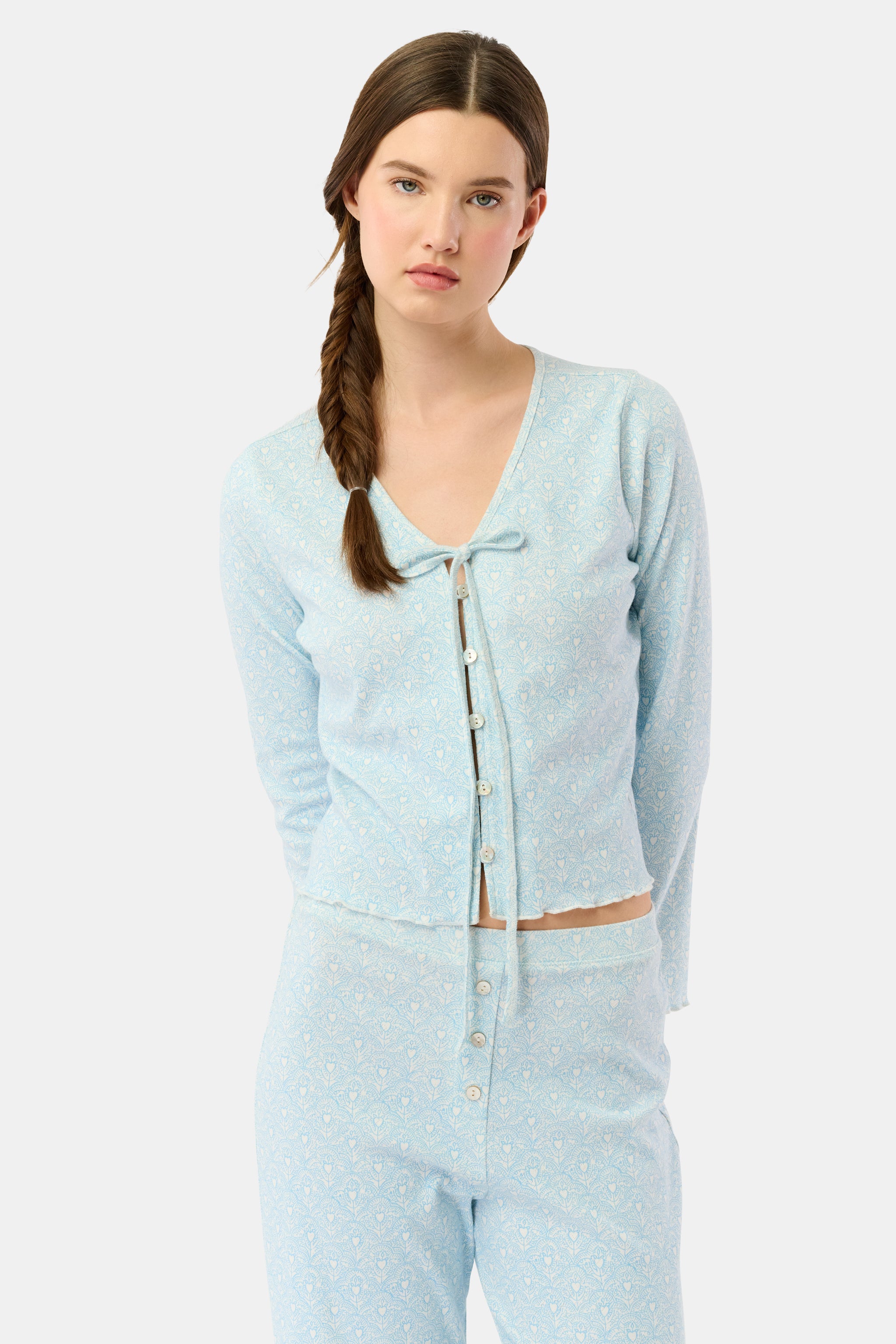 Jemina Hearts Pointelle Claire Cardigan