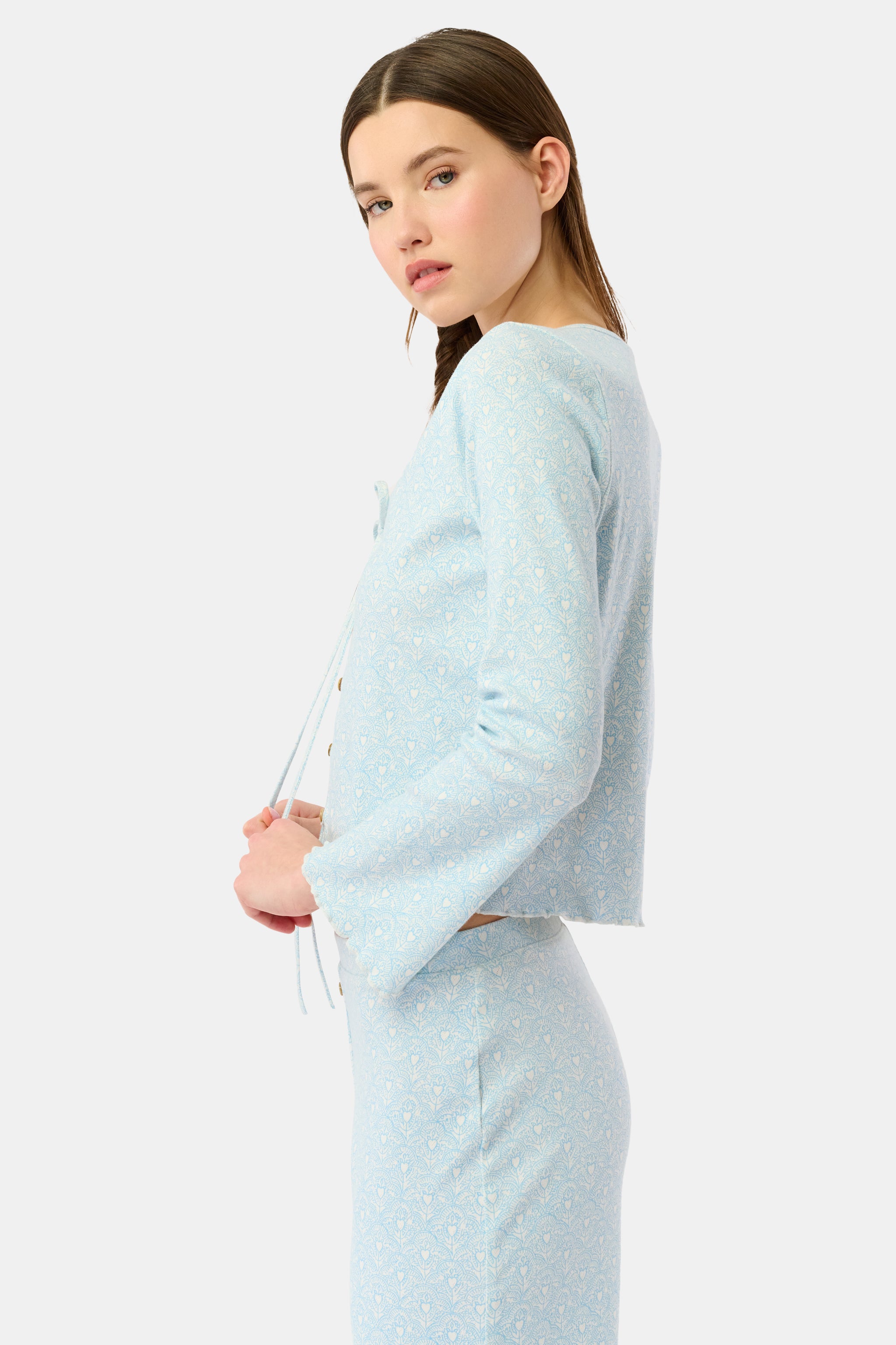 Jemina Hearts Pointelle Claire Cardigan