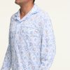 Mens Starry Nights Lattice Long Sleeve Polo Pajama