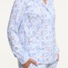 Starry Nights Lattice Long Sleeve Polo Pajamas