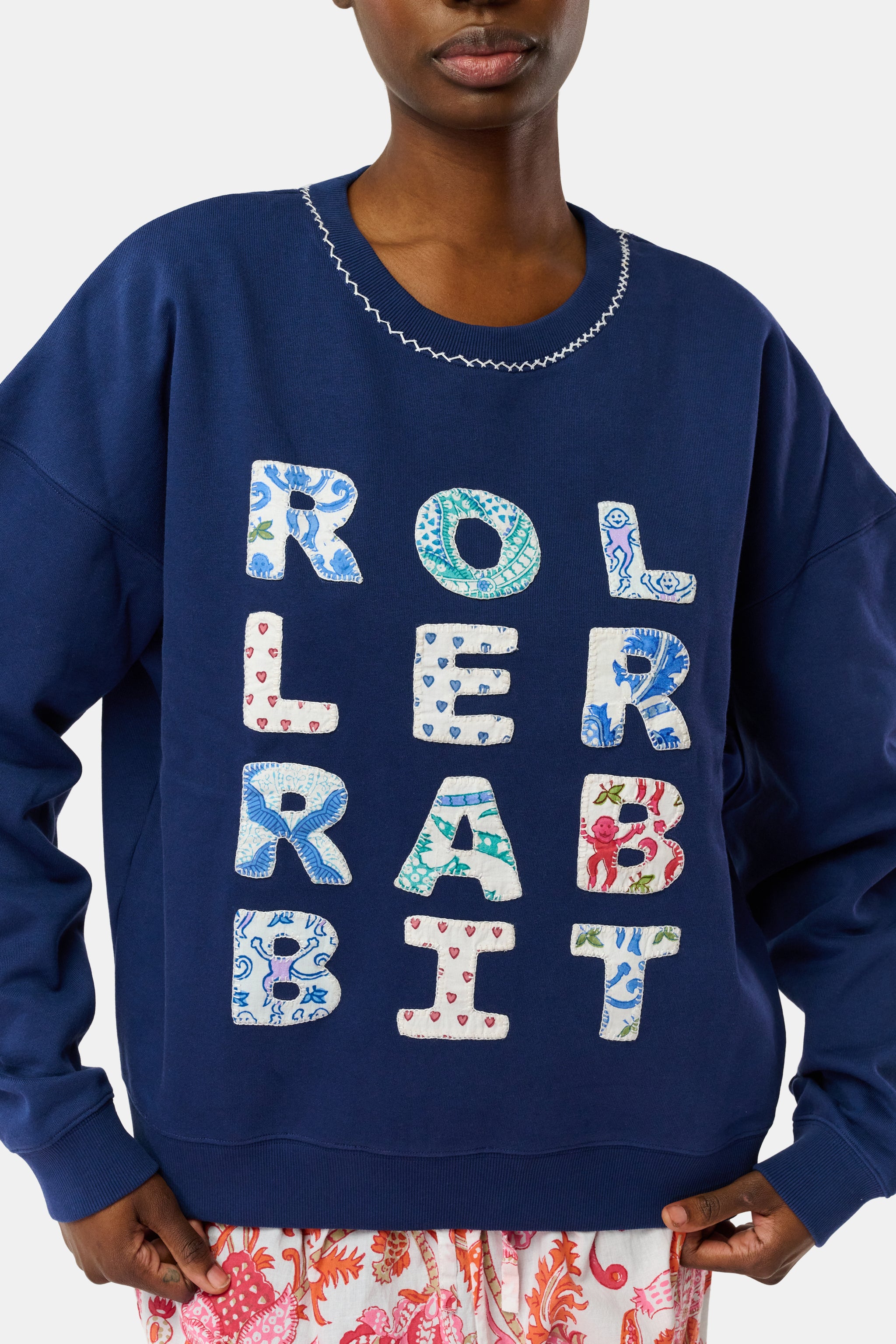 Roller Rabbit Applique Crewneck