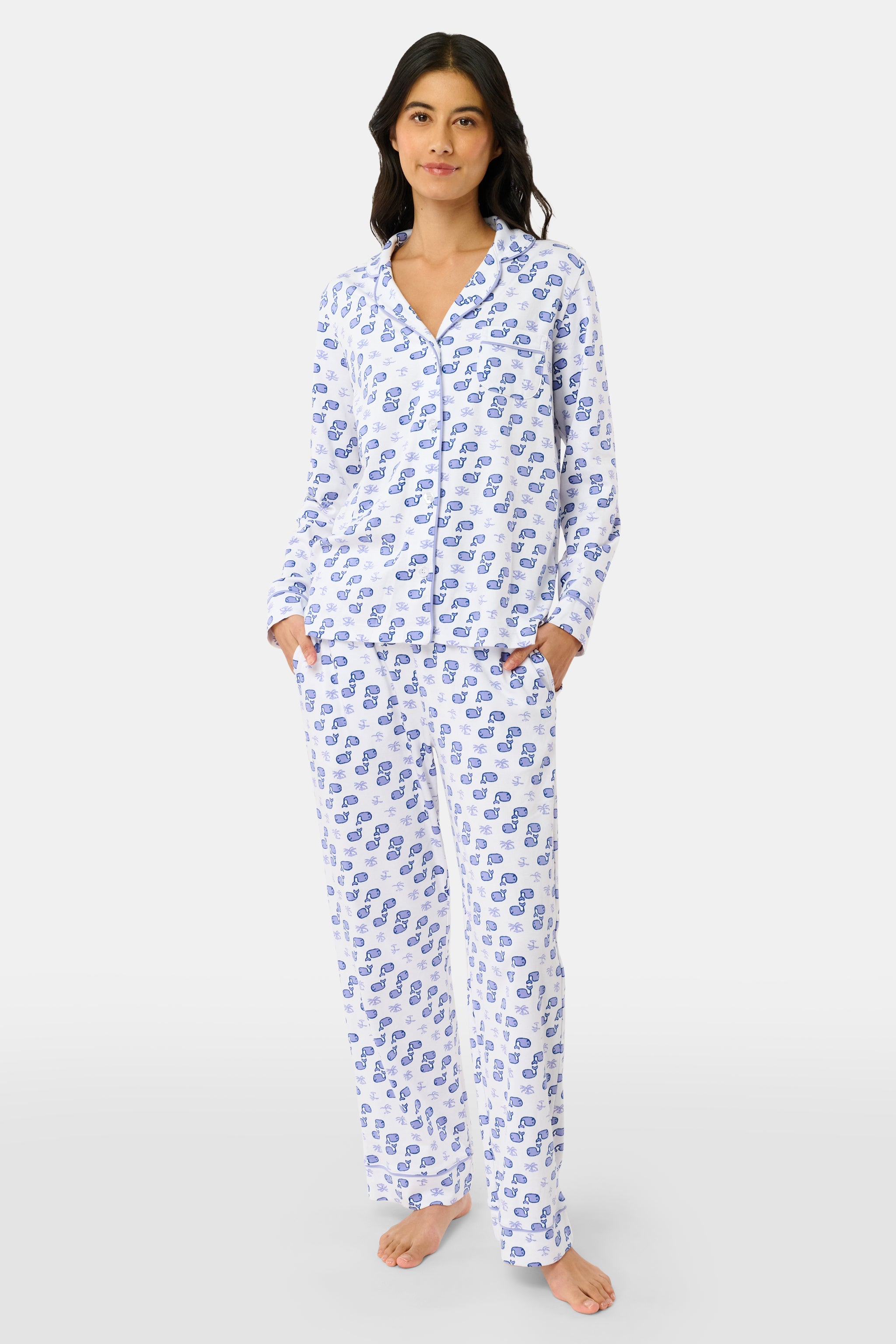 Moby Long Sleeve Polo Pajamas