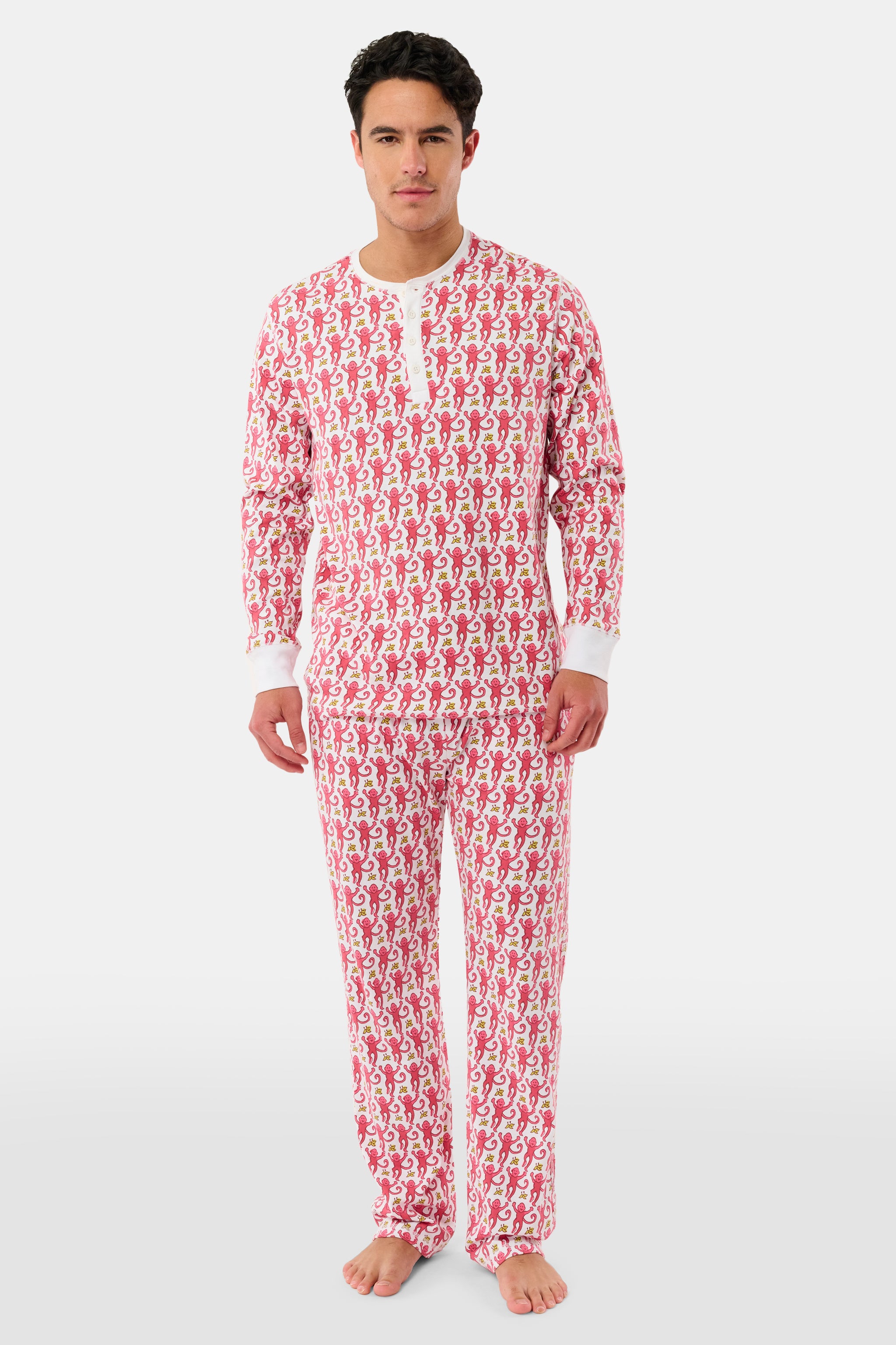 Mens Monkey Spencer Pajamas