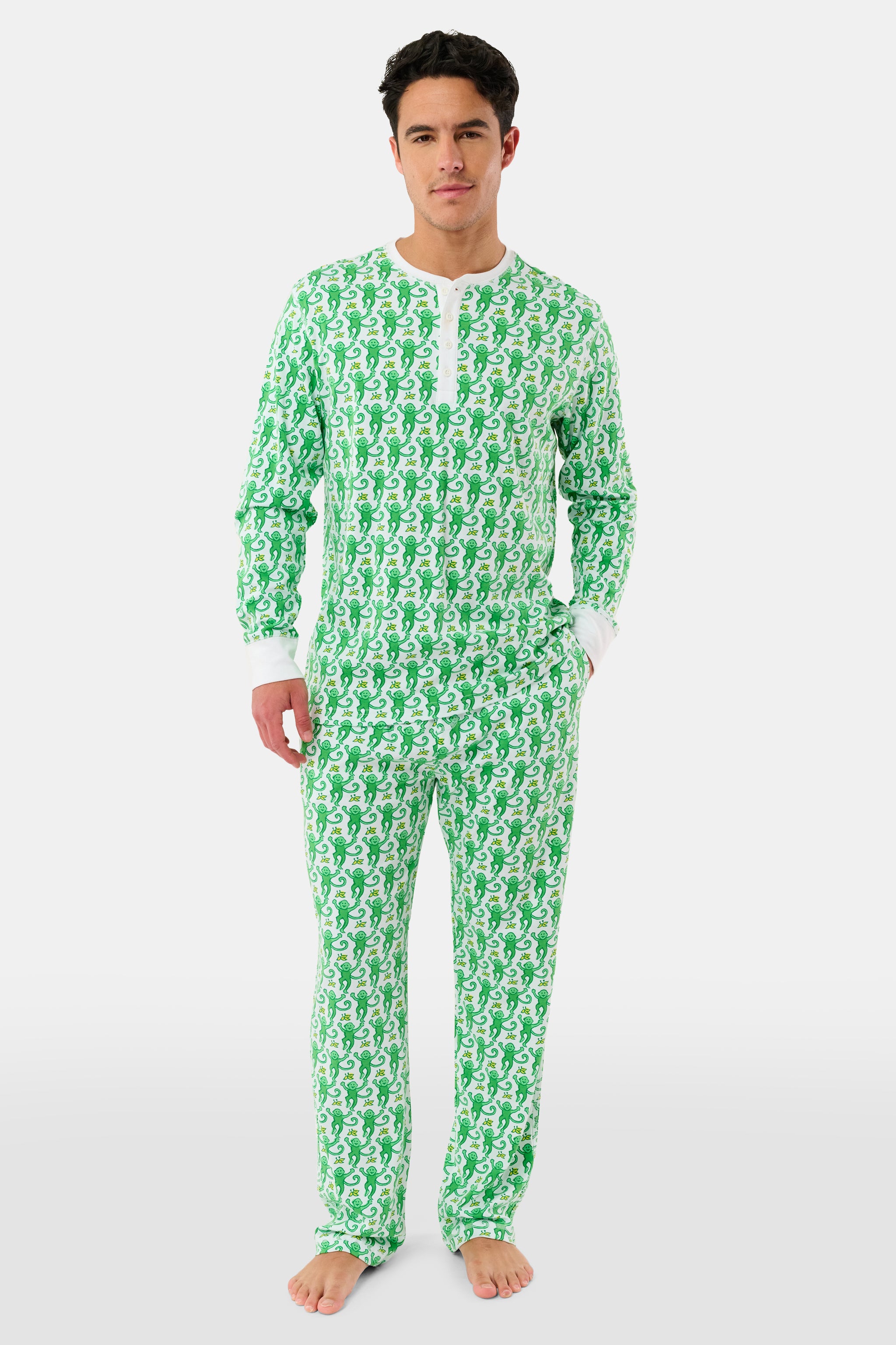 Mens Monkey Spencer Pajamas