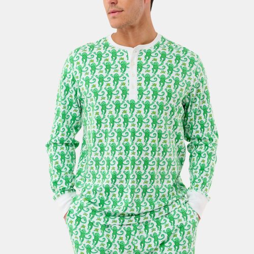 Mens Monkey Spencer Pajamas