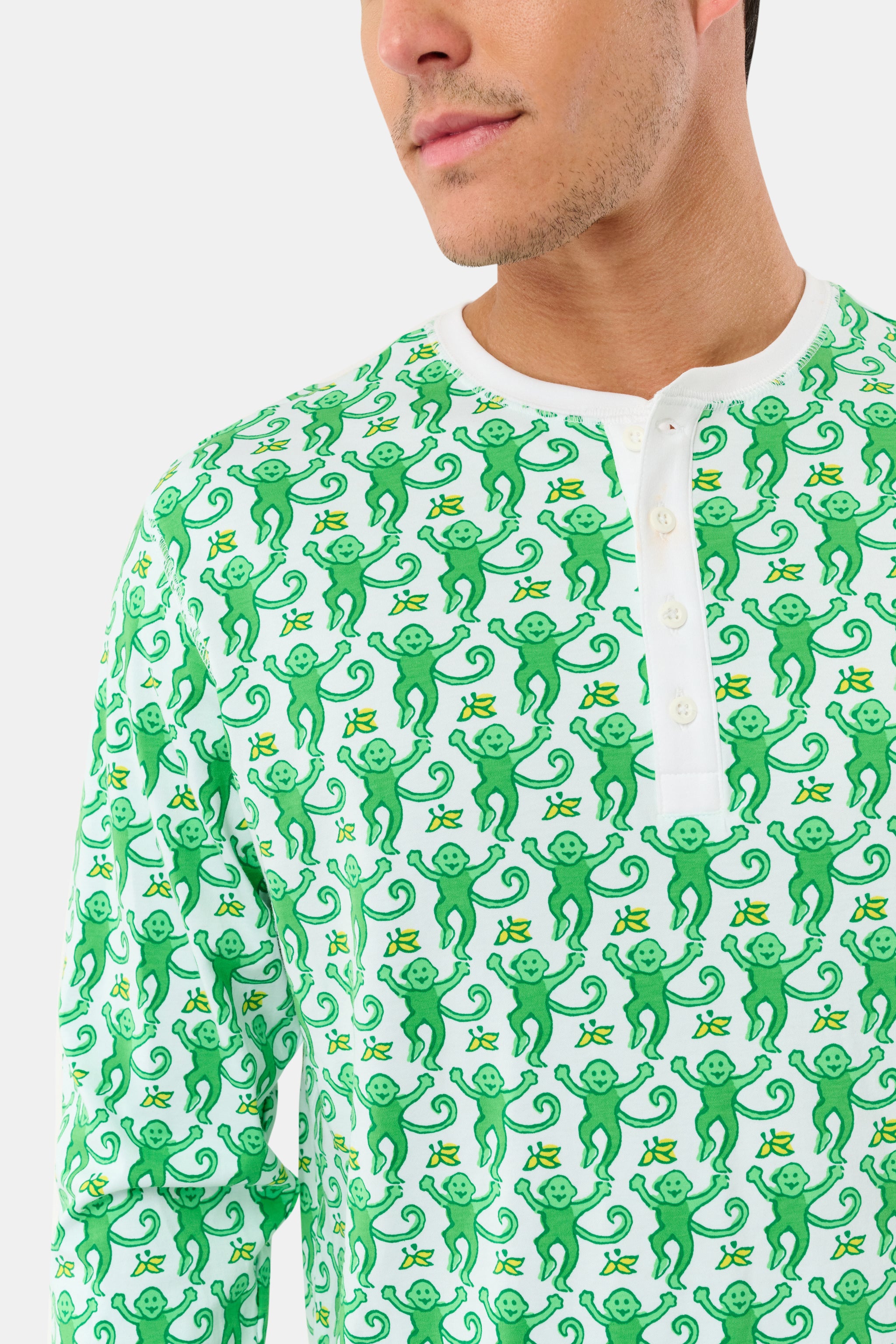 Mens Monkey Spencer Pajamas