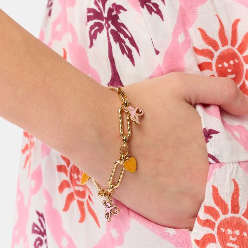 Lovely Monkey Charm Bracelet