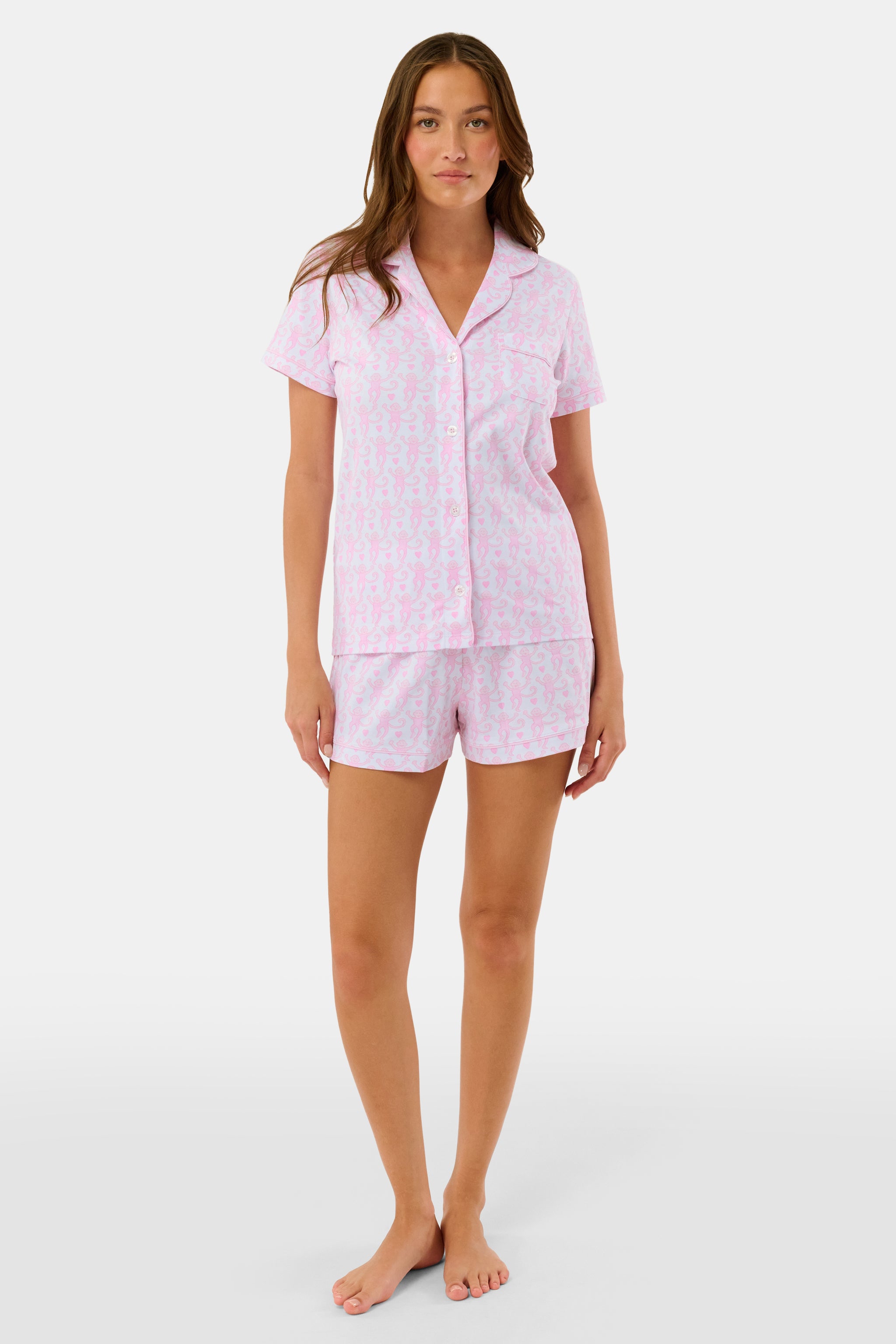 Lovely Monkey Polo Pajamas