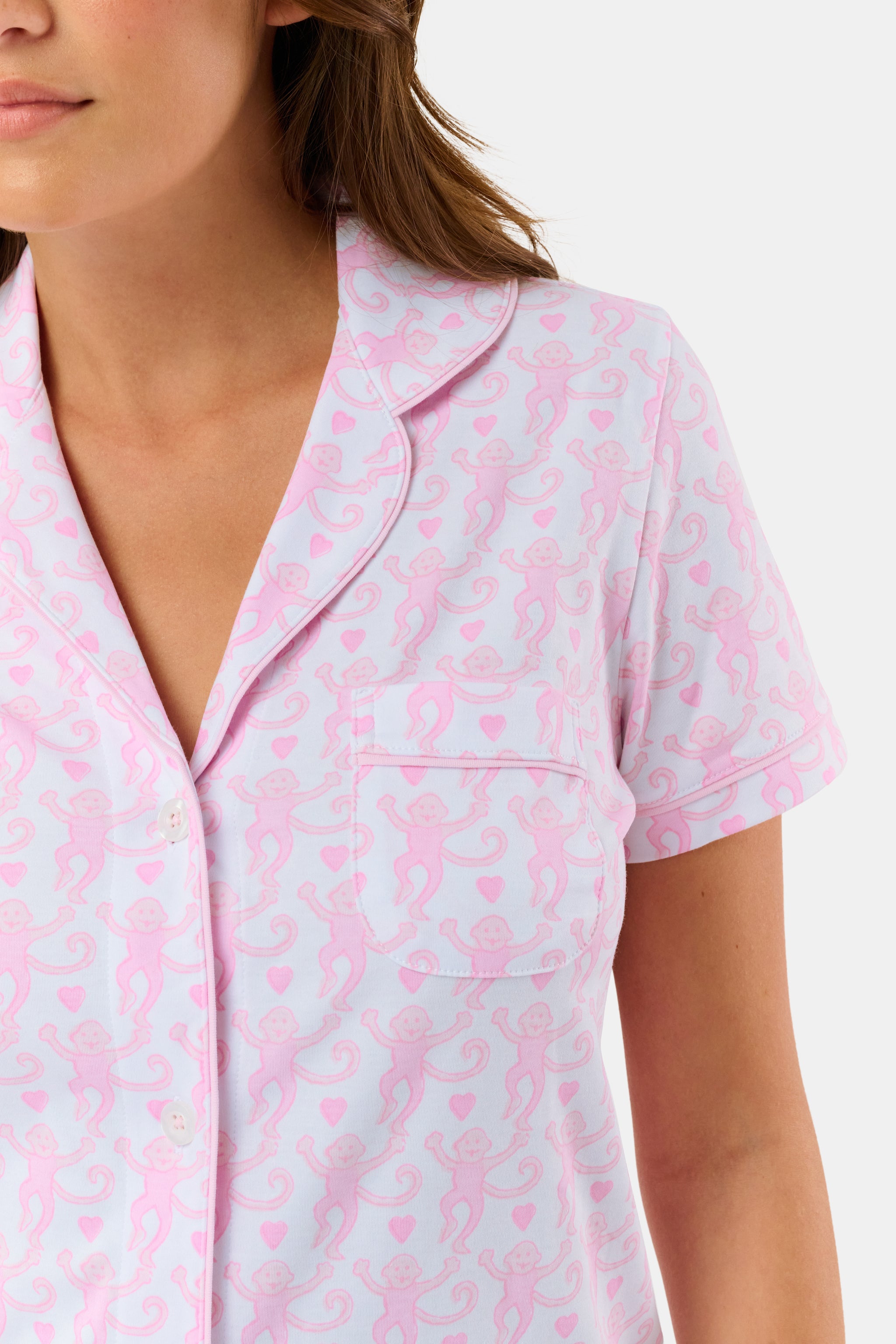 Lovely Monkey Polo Pajamas