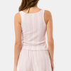 Daisy Heart Stripe Cherry Tank Set