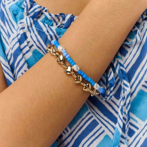 Colorful Hearts Bracelet Stack
