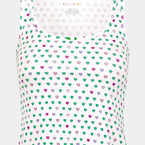 Pop Hearts Rib Astor Tank