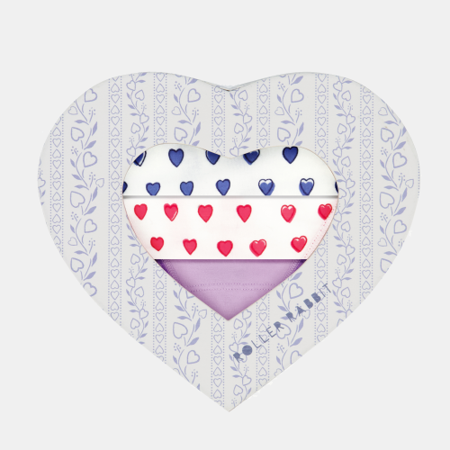 Hearts Lace Thong 3 Pack