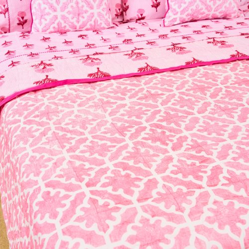 Marigold Stripe/Monaco Pool Quilt